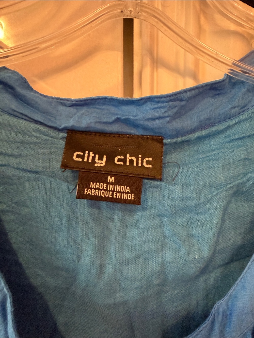 Pixie Mood Vibrant Blue Ruffled Button Tunic - Picture 2 of 3